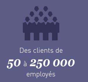 Des clients de 50 à 250000 employés